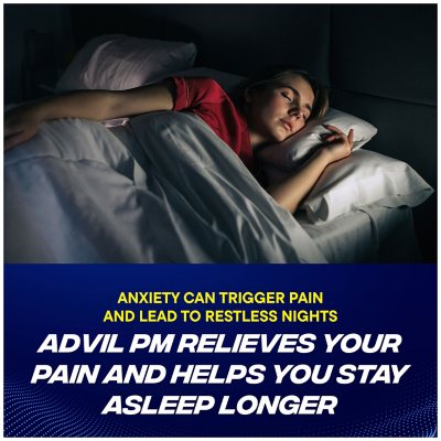 Advil PM Pain Reliever and Nighttime Sleep Aid Caplets, 200 ct.