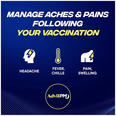 Advil PM Pain Reliever and Nighttime Sleep Aid Caplets, 200 ct.