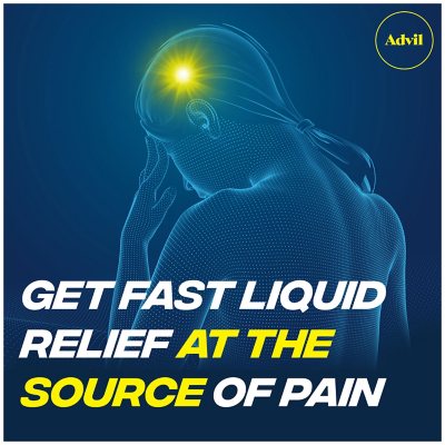 Advil Liqui-Gels Pain Reliever and Fever Reducer Capsules, 200 mg Ibuprofen, 120 ct./pk., 2 pk.