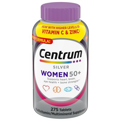 Centrum Silver Multivitamin Women 50+ , Multimineral Supplement Tablets 275 ct.