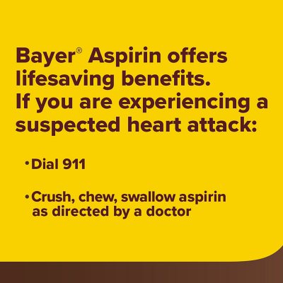 Bayer Genuine Aspirin Coated Tablets, 325 mg, 500 ct.