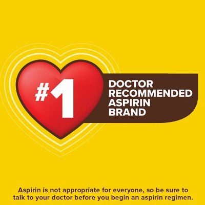 Bayer Genuine Aspirin Coated Tablets, 325 mg, 500 ct.