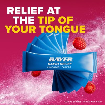 Bayer Rapid Relief Powder Packs with Aspirin & Caffeine, 60 ct.