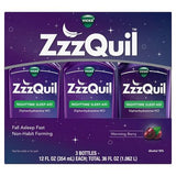 ZzzQuil Nighttime Sleep-Aid Liquid, Warming Berry 12 fl. oz./pk., 3 pk.