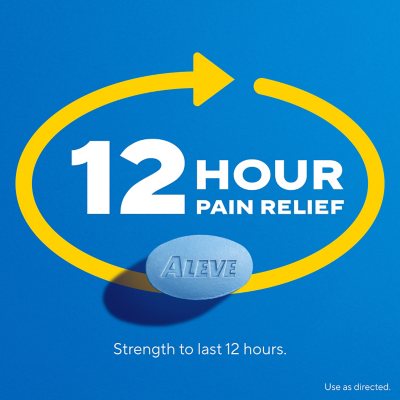 Aleve Pain Reliever Tablets, 220 mg Naproxen Sodium, Soft-Grip Arthritis Cap, 320 ct.
