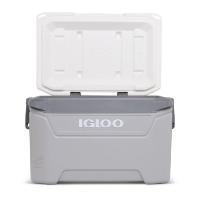 Igloo 60-Quart Sunset Roller Cooler, Gray and White