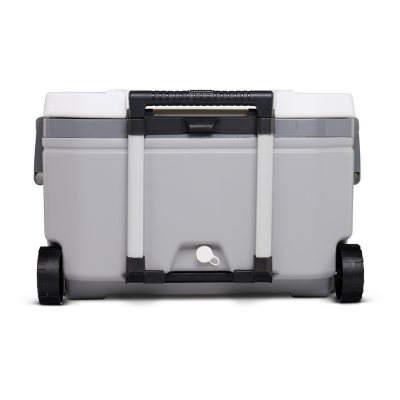 Igloo 60-Quart Sunset Roller Cooler, Gray and White