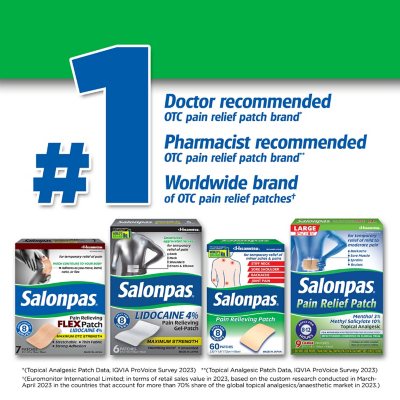 Salonpas Pain-Relieving Patch, 140 ct.