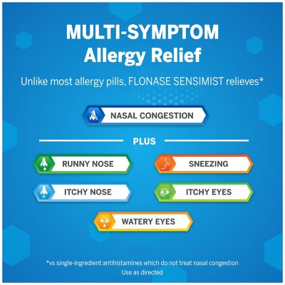 FLONASE Sensimist Allergy 24 Hour Relief Spray 120 sprays per bottle, 3 ct.