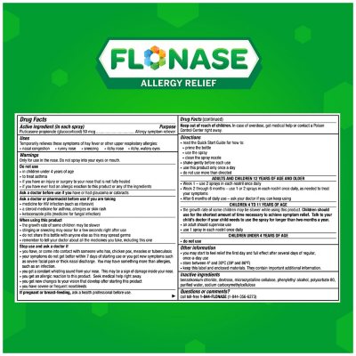 FLONASE Allergy Relief Nasal Spray 144 sprays per bottle, 3 ct.