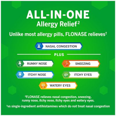 FLONASE Allergy Relief Nasal Spray 144 sprays per bottle, 3 ct.
