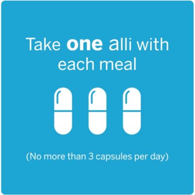 alli Diet Weight Loss Supplement Orlistat Capsules, 60 mg 170 ct.