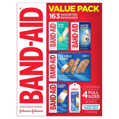 Band-Aid Brand Adhesive Bandages Variety Pack 163 ct.