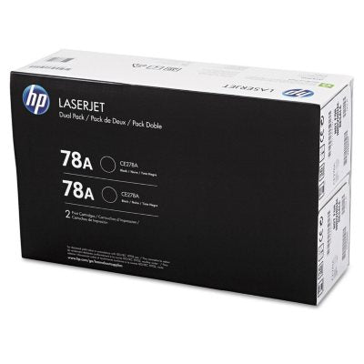 HP 78A Original Laser Jet Toner Cartridge, Black 2,100 Page Yield - 2 Pack