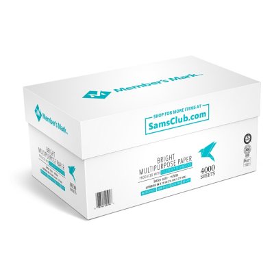 Member's Mark Bright White Multipurpose Paper, 8 Ream Case, 20 lb, 96 Bright, 8.5 x 11"