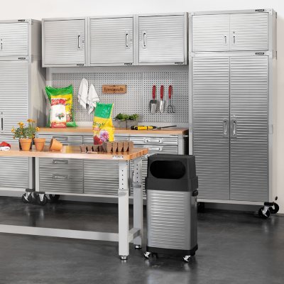 UltraHD Fingerprint Resistant Stainless Steel Trash Can (17 gal.)