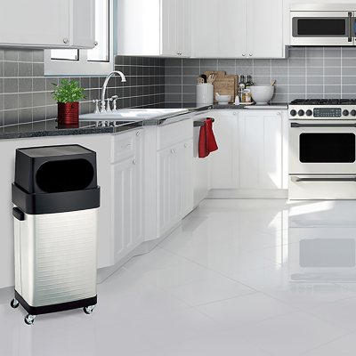 UltraHD Fingerprint Resistant Stainless Steel Trash Can (17 gal.)