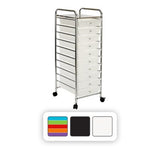 Seville Classics 10 Drawer Cart (Multiple Colors)