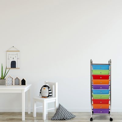 Seville Classics 10 Drawer Cart (Multiple Colors)