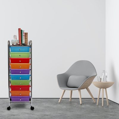 Seville Classics 10 Drawer Cart (Multiple Colors)