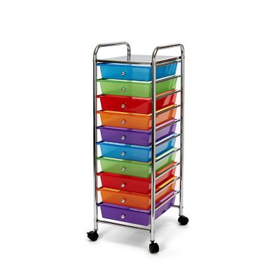 Seville Classics 10 Drawer Cart (Multiple Colors)