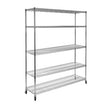 Seville Classics 5-Level Large Chrome Shelving Unit