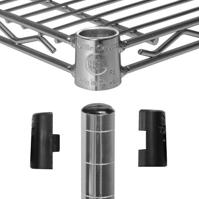 Seville Classics 5-Level Large Chrome Shelving Unit