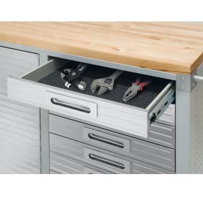 Seville ClassicsÃÂ® UltraHDÃÂ® 12-Drawer Rolling Workbench, 77" W x 20" D x 37.5" H