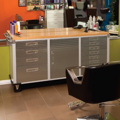 Seville ClassicsÃÂ® UltraHDÃÂ® 12-Drawer Rolling Workbench, 77" W x 20" D x 37.5" H