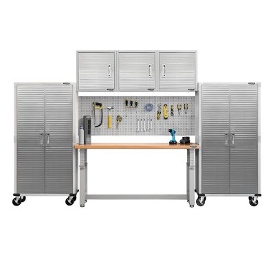 Seville Classics UltraHD Height Adjustable Workbench, 72" W x 25" D x 28.5Ã¢ÂÂ-42Ã¢ÂÂ H