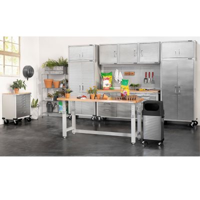 Seville Classics UltraHD Height Adjustable Workbench, 72" W x 25" D x 28.5Ã¢ÂÂ-42Ã¢ÂÂ H