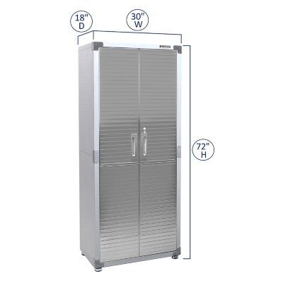 Seville Classics UltraHD 5-Piece Storage Cabinet System with Height Adjustable Workbench, 9' Wide