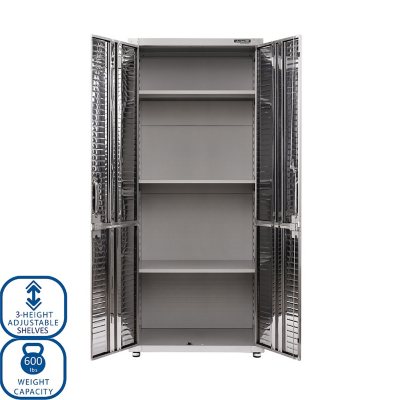 Seville Classics UltraHD 5-Piece Storage Cabinet System with Height Adjustable Workbench, 9' Wide