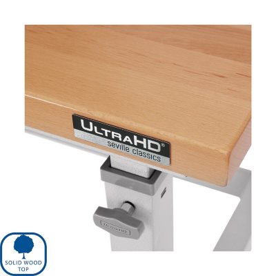 Seville Classics UltraHD 5-Piece Storage Cabinet System with Height Adjustable Workbench, 9' Wide