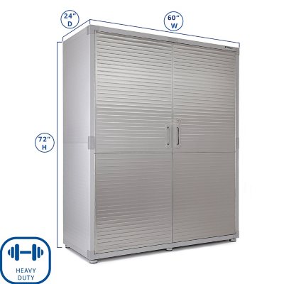 Seville Classics UltraHD Storage Cabinet, 60" W x 24" D x 72" H