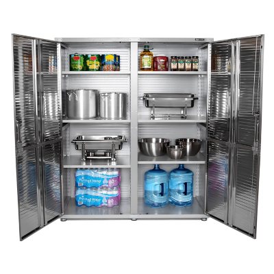 Seville Classics UltraHD Storage Cabinet, 60" W x 24" D x 72" H