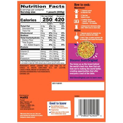 Ben's Original Ready Jasmine Rice, 8.5 oz., 6 pk.