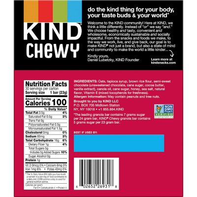 KIND Kids Chewy Chocolate Chip Granola Bars 30 ct.