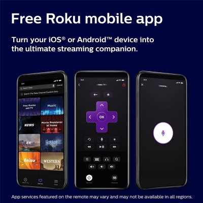 Philips 65" Class 4k UltraHD Roku Smart TV - 65PUL6673/F7