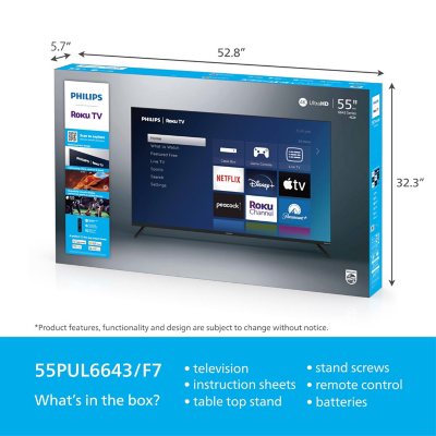Philips 55" Class 4K UltraHD Smart TV