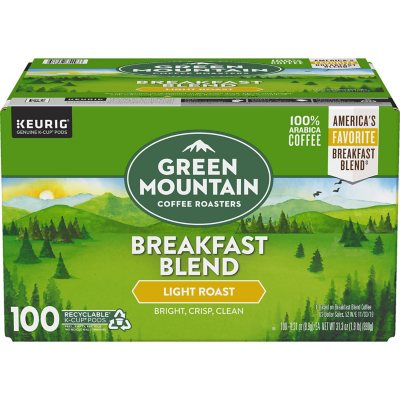 Green Mountain Coffee Breakfast Blend K-Cup Pods, 100 ct.