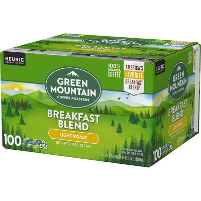 Green Mountain Coffee Breakfast Blend K-Cup Pods, 100 ct.