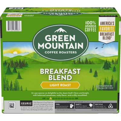 Green Mountain Coffee Breakfast Blend K-Cup Pods, 100 ct.