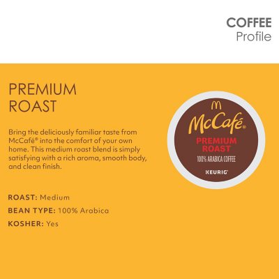McCafe Premium Medium Roast K-Cup Coffee Pods, 94 ct.