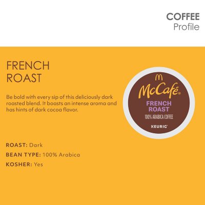 McCafe Dark Roast K-Cup Coffee Pods, French, 94 ct.