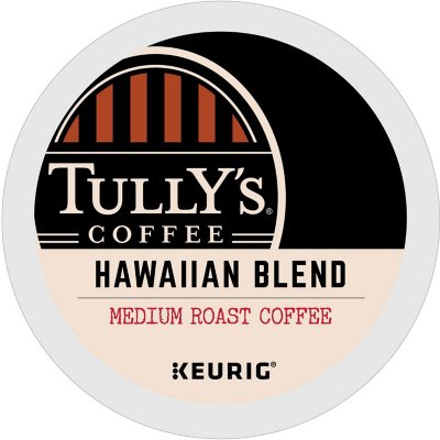 Tully's Coffee Medium Roast K-Cup Pods, Hawaiian Blend, 80 ct.