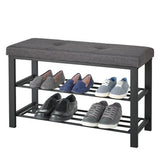 neatfreak Fabric Upholstered Shoe Storage Bench