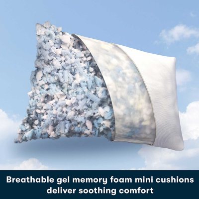 Serta Gel Memory Foam Cluster Pillows 2-pack