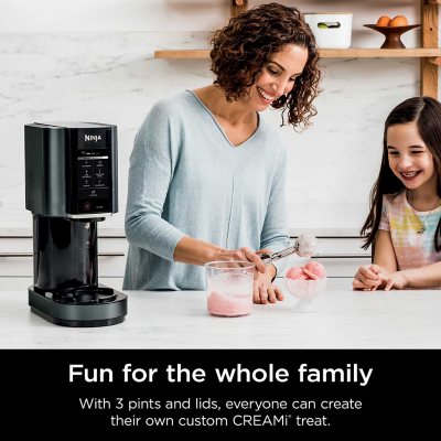 Ninja CREAMi Ice Cream & Sorbet Maker, 7 Frozen Treat Programs, Includes 3 Pints & Lids