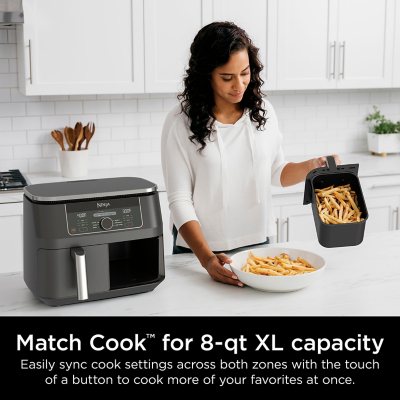 Ninja Foodi 6-in-1, 8 Quart 2-Basket Air Fryer with DualZone Technology
